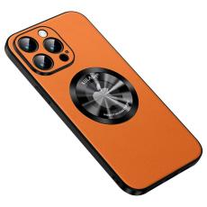 SULADA - SULADA iPhone 15 Pro Max Skal Microfiber Läder TPU Orange