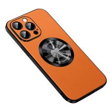 SULADA - SULADA iPhone 15 Pro Max Skal PU Läder TPU MagSafe - Orange