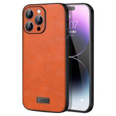 SULADA - SULADA iPhone 15 Pro Max Skal PU Läder TPU PC Stöttålig Orange