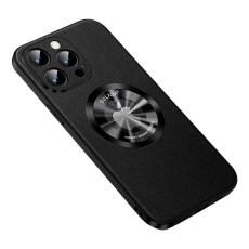 SULADA - SULADA iPhone 15 Pro Skal PU Läder Coated TPU Svart