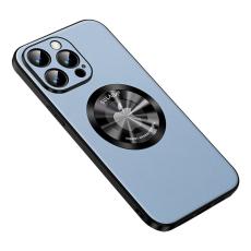 SULADA - SULADA iPhone 15 Pro Skal PU Läder TPU MagSafe Baby Blue