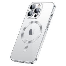 SULADA - SULADA iPhone 15 Pro Skal Tempererat Glas + TPU Fodral Silver