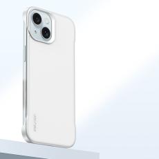 SULADA - SULADA iPhone 15 Skal Frameless PU + PC Baksida - Vit
