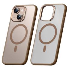 SULADA - SULADA iPhone 15 Skal MagSafe Ultra-Tunn PC+TPU Guld