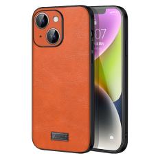 SULADA - SULADA iPhone 15 Skal PU Läder Coated TPU+PC Orange