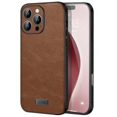 SULADA - SULADA iPhone 16 Pro Max Skal PU Läder TPU PC - Brun