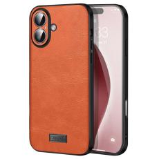 SULADA - SULADA iPhone 16 Skal PU Läder + TPU + PC Baksida - Orange