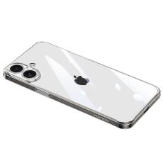 SULADA - SULADA iPhone 16 Skal TPU + Härdat Glas Stöttåligt - Transparent Svart