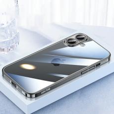 SULADA - SULADA JINGJIA iPhone 16 Plus Skal Hård PC Klart med Linsskydd - Svart