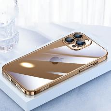 SULADA - SULADA JINGJIA iPhone 16 Pro Skal Hård PC Klart med Linsskydd Guld