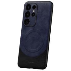 SULADA - SULADA Magnetic Series Galaxy S24 Ultra Skal Läder Sapphire