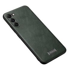 SULADA - SULADA Galaxy S23 Skal PU Läder Coated TPU + PC Grön