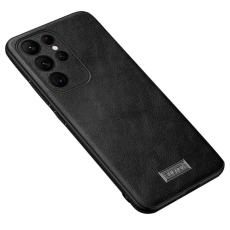 SULADA - SULADA Galaxy S24 Ultra Skal PU Läder TPU PC Svart