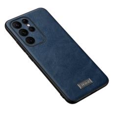 SULADA - SULADA Galaxy S25 Ultra Skal PU Läder + TPU + PC Blå