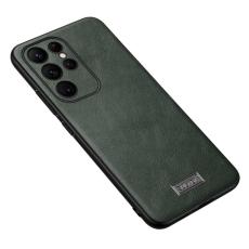 SULADA - SULADA Galaxy S25 Ultra Skal PU Läder + TPU + PC Grön