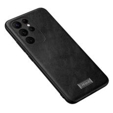 SULADA - SULADA Galaxy S25 Ultra Skal PU Läder + TPU + PC Svart