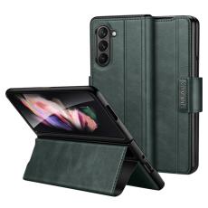 SULADA - SULADA Galaxy Z Fold5 PU Läder Fodral Stöd - Midnattsgrön
