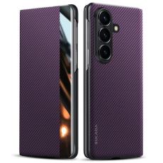 SULADA - SULADA Galaxy Z Fold7 5G Skal Läder Fodral Lila