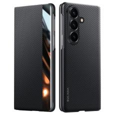 SULADA - SULADA Galaxy Z Fold7 5G Skal Läder Svart med Fönster