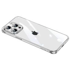 SULADA - SULADA TPU Ram + Härdat Glas Bakskal för iPhone 15 Pro - Transparent