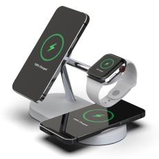 OEM - T268 5 i 1 Magnetisk Trådlös Laddare för iPhone/Apple Watch/AirPods - Vit