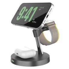 OEM - T269D 15W Magnetisk Trådlös Laddare för Telefon, Klocka, Hörlurar - Svart