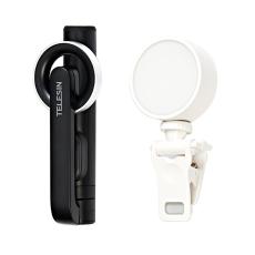 TELESIN - TELESIN K-36 Selfie Stick Tripod med Fyllljus Svart