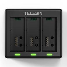 TELESIN - TELESIN S0-BCG-1 GoPro Hero 13 Laddningsdocka 3 Slots Svart