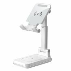 OEM - Trådlös laddare 2-i-1 Ställ 10W Fällbar Snabbladdning - Vit