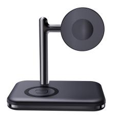 OEM - V8A Laddningsstation för Apple AirPods/Watch, 2-i-1 Magnetisk Fällbar - Svart