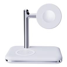 OEM - V8A Laddningsstation för Apple AirPods/Watch, 2-i-1 Magnetisk Trådlös - Vit