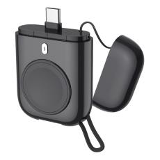 OEM - W01 Bärbar Trådlös Laddare för Apple Watch - Magnetisk - Svart