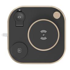 OEM - X3 Magnetisk Trådlös Laddare 15W 3-i-1 Snabbladdningsstation - Svart