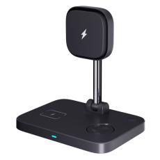 OEM - Magnetisk trådlös laddare för iPhone/AirPods/Apple Watch med kylfläkt