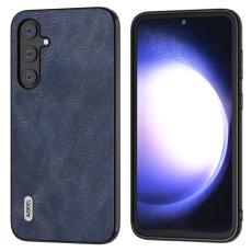 ABEEL - ABEEL Cowhide Texture Fodral för Samsung Galaxy S23 FE - Blå