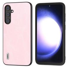 ABEEL - ABEEL Cowhide Texture Skal för Samsung Galaxy S23 FE - Rosa