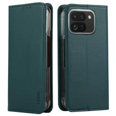 ABEEL - ABEEL Google Pixel 10 Pro Fodral RFID Blocker Läder Flip Grön