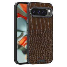 ABEEL - ABEEL Google Pixel 10 Pro XL Skal MagSafe Krokodil Textur Kaffe