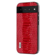 ABEEL - ABEEL Google Pixel 8 Pro Fodral Röd Krokodilskinn TPU PC