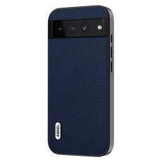 ABEEL - ABEEL Google Pixel 8 Pro Skal Litchi Textur Blå Genuine Leather