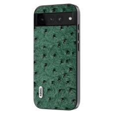ABEEL - ABEEL Google Pixel 8 Pro Skal Shockproof Grön Ostrich Textur