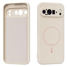ABEEL - ABEEL Google Pixel 9 Pro XL Skal MagSafe Touch Silikon Beige