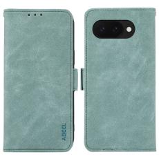ABEEL - ABEEL Google Pixel 9a Fodral PU L&auml;der Folio St&auml;ll Baby Blue