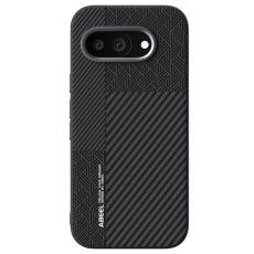 ABEEL - ABEEL Google Pixel 9a Skal PC TPU Aluminium PU L&auml;der - Textur 1