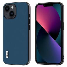ABEEL - ABEEL iPhone 13 Fodral Silkeslen L&auml;der PC+TPU Bl&aring;