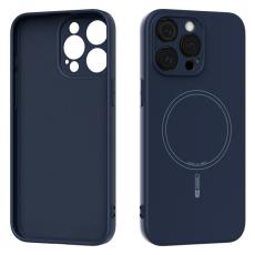 ABEEL - ABEEL iPhone 13 Pro Skal MagSafe Liquid Silicone Mörkblå