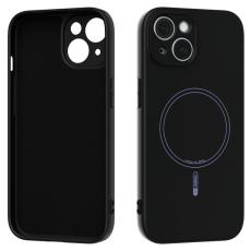 ABEEL - ABEEL iPhone 13 Skal MagSafe Kompatibel Svart Liquid Silicone