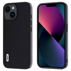 ABEEL - ABEEL iPhone 13 Skal Silky Cowhide Läder PC+TPU Svart