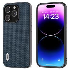 ABEEL - ABEEL iPhone 14 Pro Max Skal L&auml;der Coated PC+TPU Bl&aring;