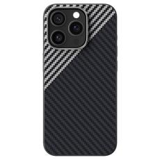 ABEEL - ABEEL iPhone 14 Pro Max Skal MagSafe Kolfiber Svart/Silver